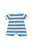 Tinycottons Stripes One-Piece Light Cream/Azure