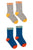 Tiny Cottons Colorblock Socks Pack Ultramarine/Heather Grey