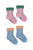 Tiny Cottons Metallic Baby Socks Pack Light Pink/Sky Blue
