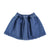 Piupiuchick Short Skirt With Pockets Washed Navy Denim
