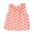 Piupiuchick Sleeveless Shirt with Collar Coral with Red Lips