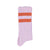Piupiuchick Socks Lavender with Terracotta Stripes