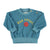 Piupiuchick Baby Sweatshirt Blue with Que Calor Print
