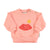 Piupiuchick Baby Sweatshirt Coral with Lips Print