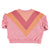 Piupiuchick Sweatshirt Pink With Multicolor Triangle Print