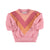 Piupiuchick Baby Sweatshirt Pink With Multicolor Triangle Print