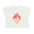 Piupiuchick T-Shirt Ecru with Heart Print