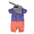 Piupiuchick Baby Hawaiian Shirt Purple